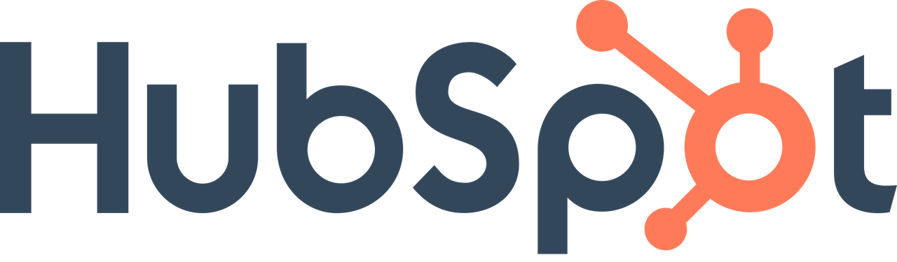 Hubspot logo on a clear background